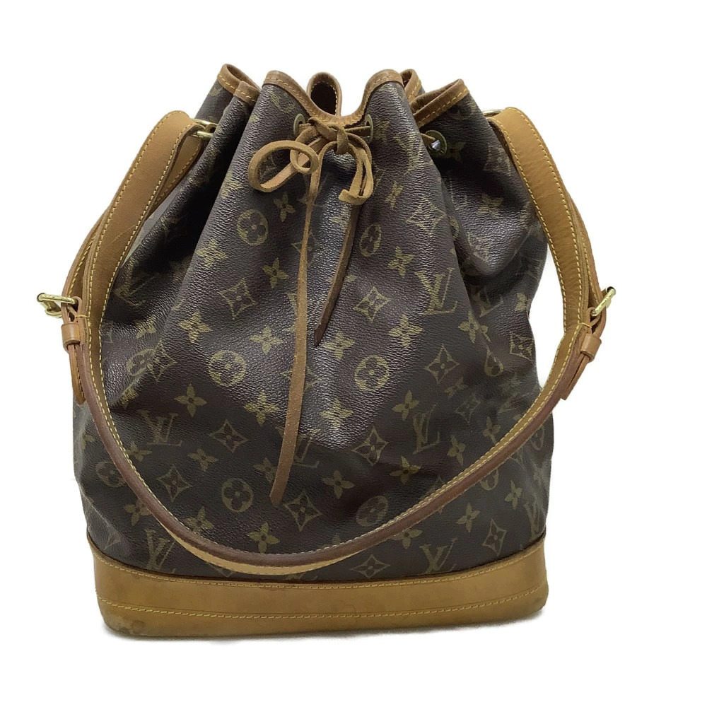 LOUIS VUITTON Shoulder Bag Noe Monogram Drawstring Brown